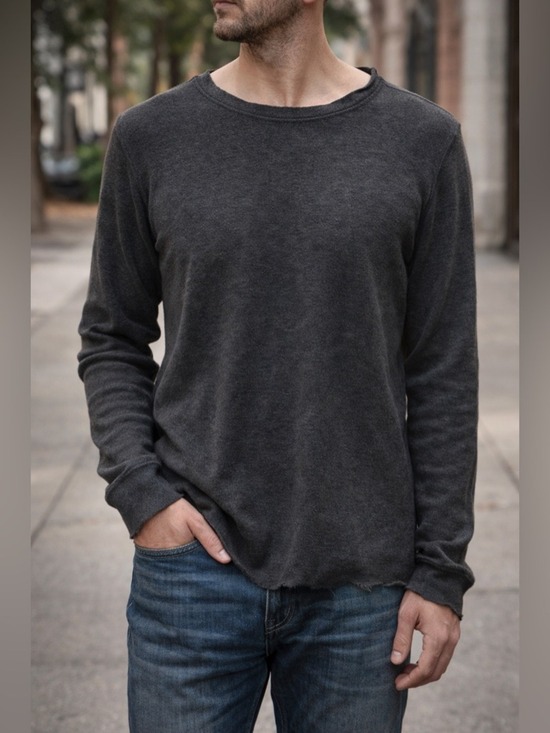 lululemon athletica Other - LULULEMON Dark or Light Grey Reversible Unisex Cotton Blend Long Sleeve Shirt